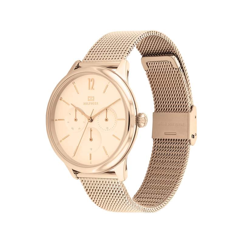 Montre Tommy Hilfiger femme acier dore rose - vue 2