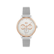 Montre Lacoste femme acier bicolore rose bracelet acier