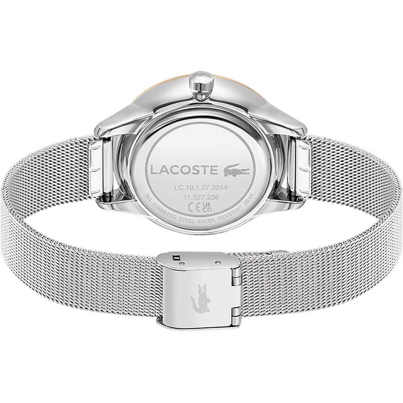 Montre Lacoste femme acier bicolore rose bracelet acier - vue 3