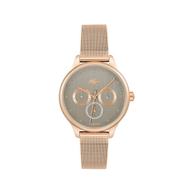 Montre Lacoste femme acier doré rose
