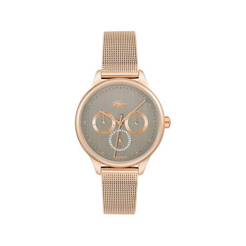 Montre Lacoste femme acier doré rose
