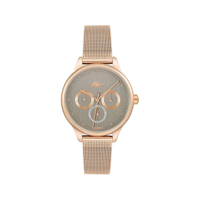 Montre Lacoste femme acier doré rose - vue 1