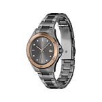 Montre lacoste femme bracelet acier gris - vue 2