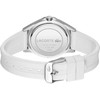 Montre Lacoste femme acier bracelet silicone blanc - vue V3
