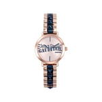 Montre JEAN PAUL GAULTIER femme bracelet acier bicolore rose et bleu - vue 1