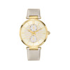 Montre JEAN PAUL GAULTIER femme acier doré jaune bracelet cuir doré - vue V1