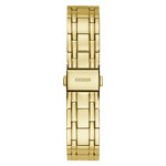 Montre GUESS femme bracelet acier doré jaune - vue D1