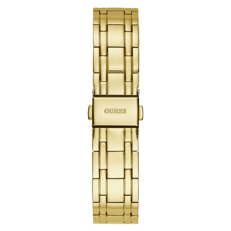 Montre GUESS femme bracelet acier doré jaune - vue D1