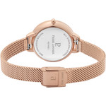 Montre PIERRE LANNIER femme bracelet acier doré rose maille milanaise - vue 3