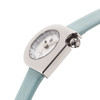 Montre LIP femme acier bracelet cuir bleu - vue VD2