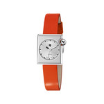 Montre LIP femme acier bracelet cuir orange - vue 1
