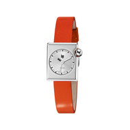 Montre LIP femme acier bracelet cuir orange