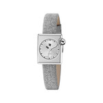 Montre LIP femme acier bracelet cuir gris - vue 1