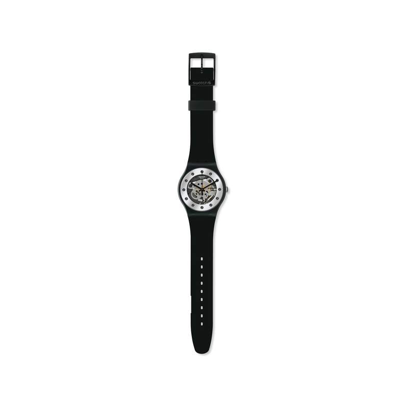Montre Swatch homme matières biosourcées noir - vue 2