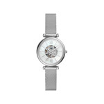 Montre FOSSIL femme automatique, bracelet acier inoxydable gris argent - vue 1