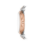 Montre FOSSIL femme bracelet acier bicolore doré rose - vue 2