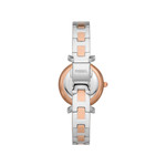 Montre FOSSIL femme bracelet acier bicolore doré rose - vue 3