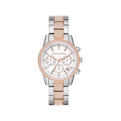 Montre MICHAEL KORS femme bracelet acier  bicolore rose - vue 1