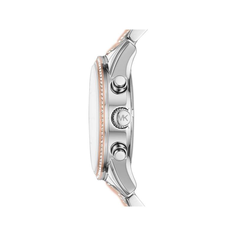 Montre MICHAEL KORS femme bracelet acier  bicolore rose - vue 2