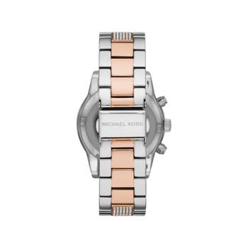 MICHAEL KORS dameshorloge met tweekleurige roze stalen armband