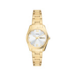 Montre FOSSIL femme bracelet acier doré jaune - vue 1