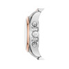 Montre MICHAEL KORS femme chronographe bracelet acier bicolore acier doré rose - vue V2