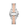 Montre MICHAEL KORS femme chronographe bracelet acier bicolore acier doré rose - vue V3