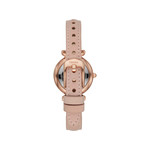 Montre FOSSIL femme acier doré rose bracelet cuir rose - vue 3