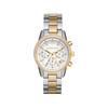 Montre MICHAEL KORS femme chronographe bracelet acier bicolore jaune - vue V1