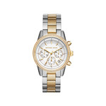 MICHAEL KORS dameschronograafhorloge met tweekleurige stalen armband in geel - afbeelding 1