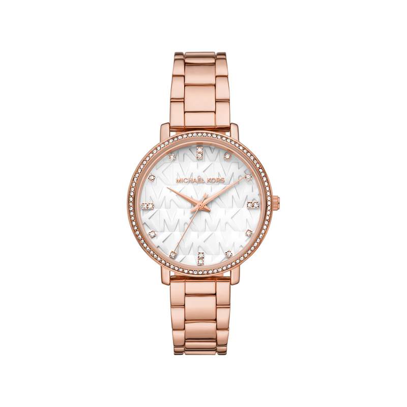 Montre MICHAEL KORS femme bracelet acier doré rose - vue 1