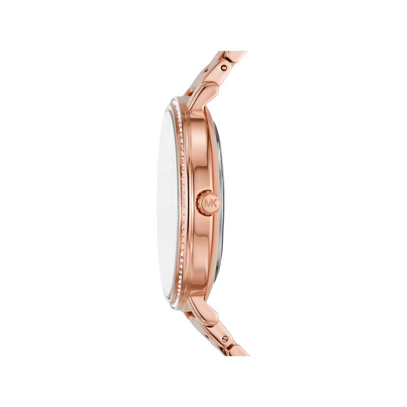 Montre MICHAEL KORS femme bracelet acier doré rose - vue 2