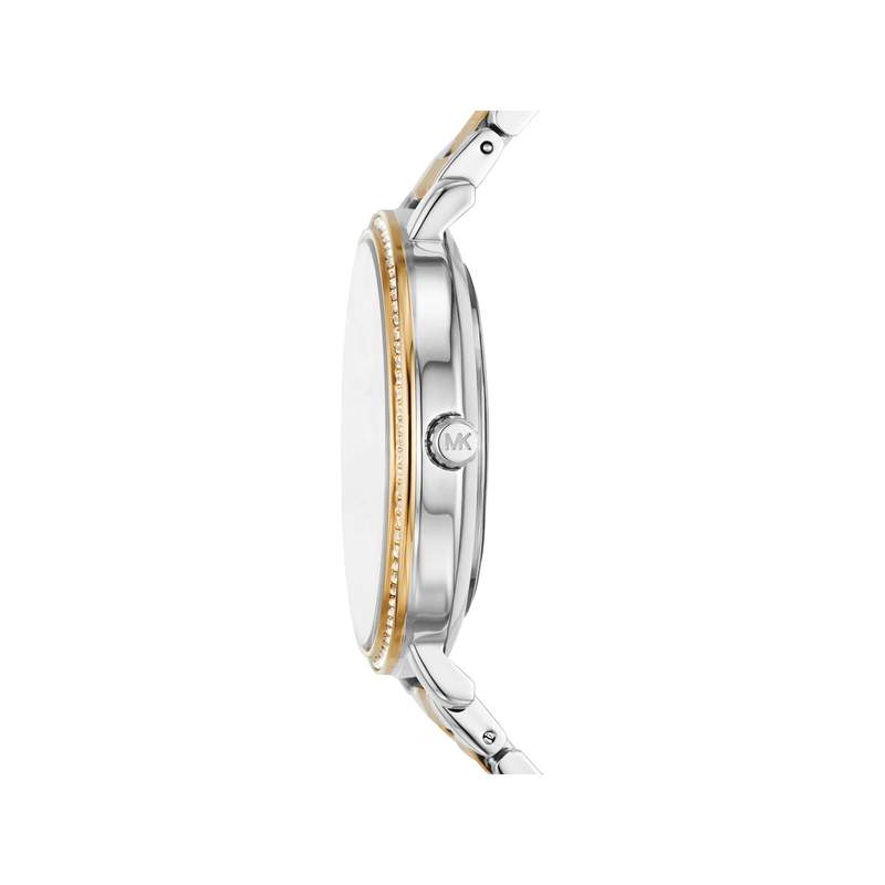 Montre MICHAEL KORS femme bracelet acier bicolore jaune - vue 2