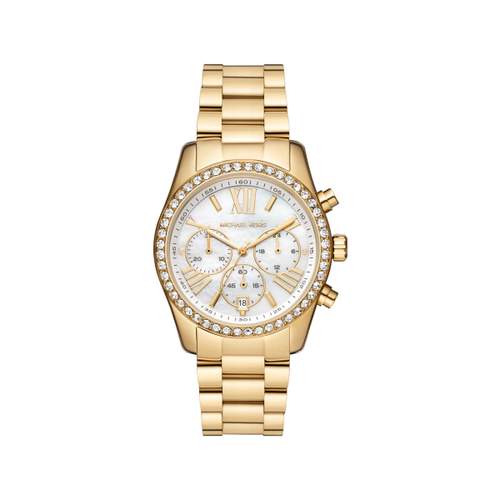 Montre MICHAEL KORS femme chronographe bracelet acier doré jaune