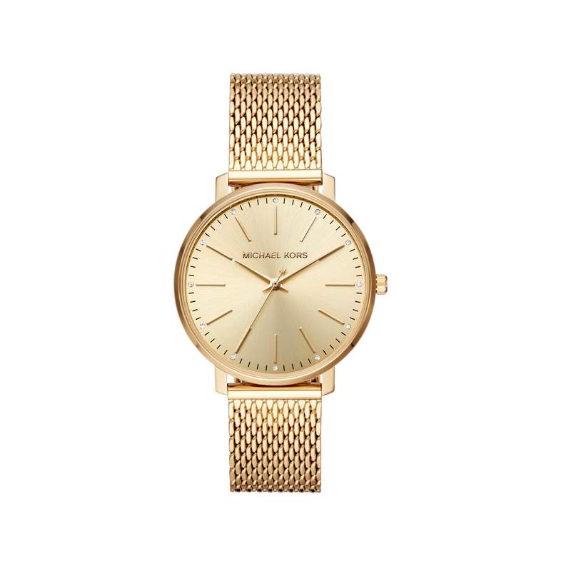 Montre MICHAEL KORS femme bracelet acier doré jaune - vue 1