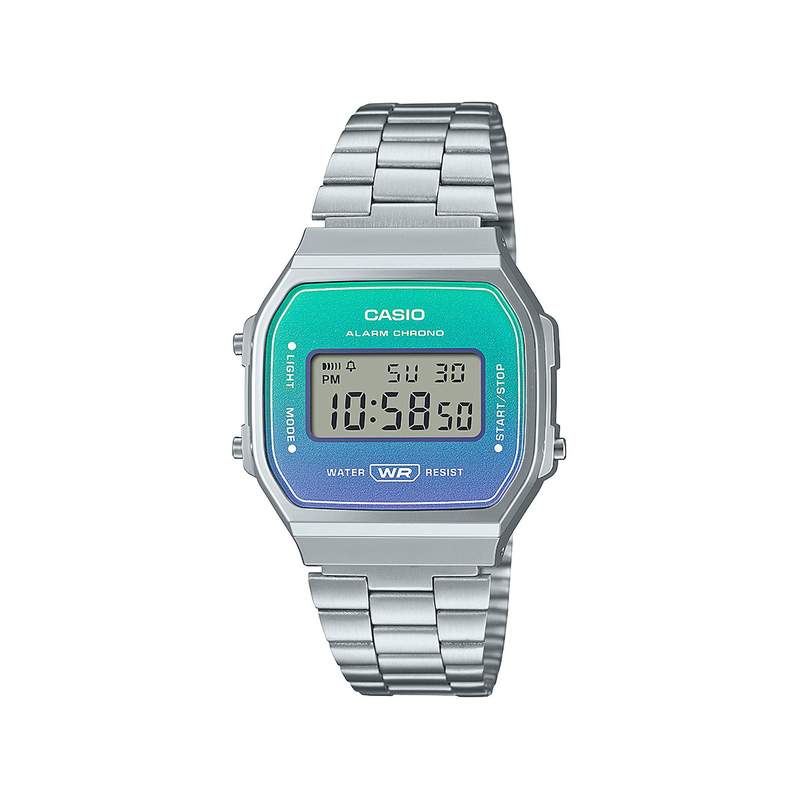 Montre CASIO mixte résine bracelet acier - vue 1
