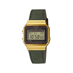 Montre CASIO mixte résine bracelet tissu gris fonce - vue 1