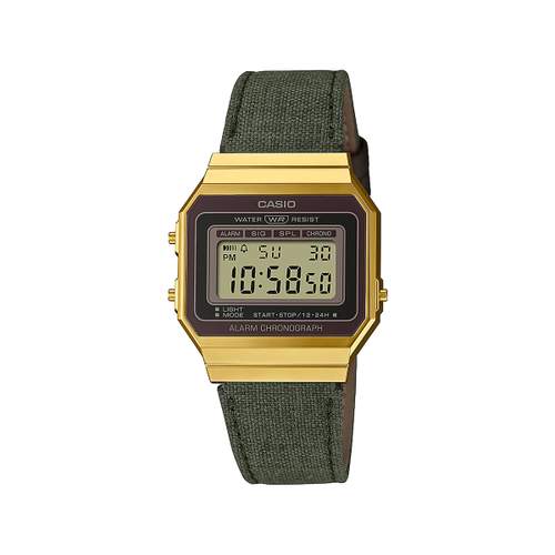 Montre CASIO mixte résine bracelet tissu gris fonce