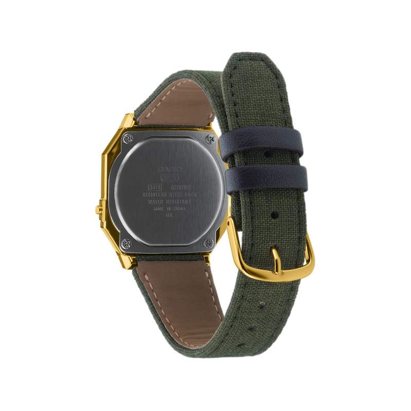 Montre CASIO mixte résine bracelet tissu gris fonce - vue 3