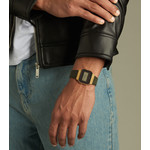 Montre CASIO mixte résine bracelet tissu gris fonce - vue porté 1
