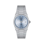 Montre TISSOT T-CLASSIC PRX mixte cadran bleu bracelet acier inoxydable - vue 1