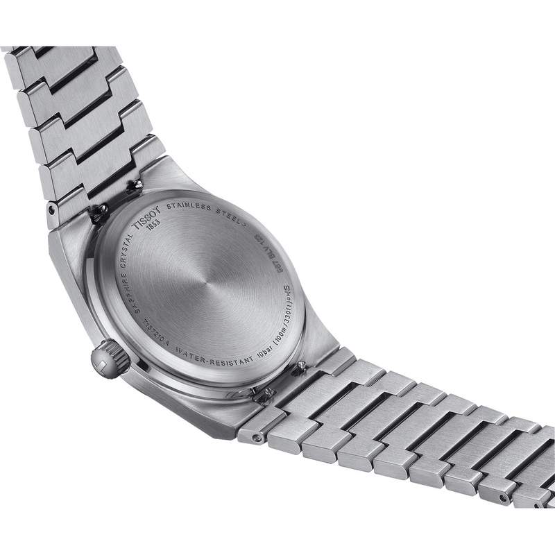 Montre TISSOT T-CLASSIC PRX mixte cadran bleu bracelet acier inoxydable - vue D2