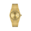 Montre TISSOT T-CLASSIC PRX mixte cadran doré bracelet PVD doré - vue V1