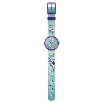 Montre Flik Flak enfant matériaux biosourcés vert papillon