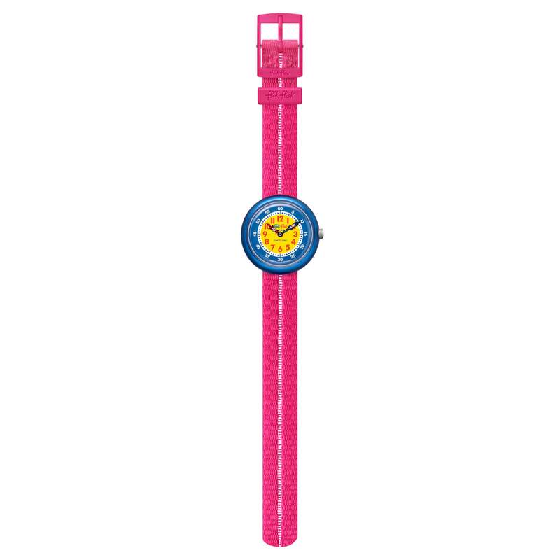Montre Flik Flak enfant matériaux biosourcés rose - vue D1