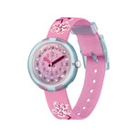 Montre Flik Flak enfant matériaux biosourcés rose fleur - vue 1