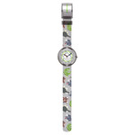 Montre Flik Flak enfant matériaux biosourcés gris animaux - vue D1