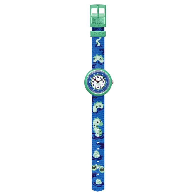 Montre Flik Flak enfant matériaux biosourcés bleu Nessie - vue D1