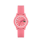 Montre LACOSTE 12.12. Kids enfant bracelet silicone rose - vue 1