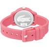Montre LACOSTE 12.12. Kids enfant bracelet silicone rose - vue V3
